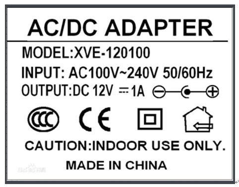 電源適配器標(biāo)簽