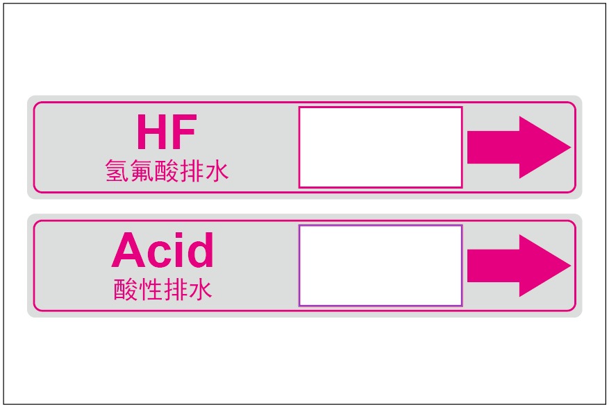 酸性材質管道標識